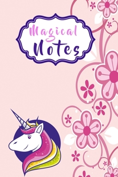 Paperback Magical notes unicorn: Pink notebook for girls Book