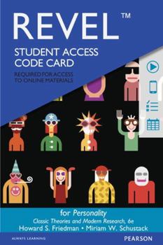 Printed Access Code Revel Access Code for Personality: Classic Theories and Modern Research Book