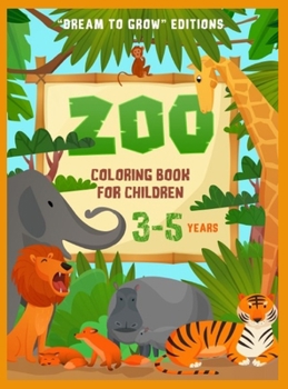 Hardcover Zoo: Coloring book for children 3-5 years Book