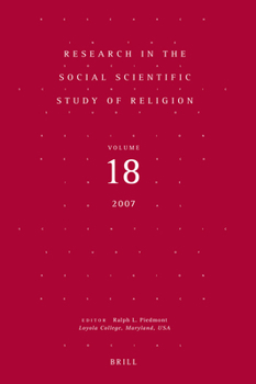 Paperback Research in the Social Scientific Study of Religion, Volume 18 Book