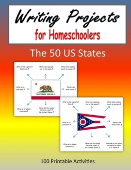 Paperback Writing Projects for Homeschoolers - The 50 US States Book