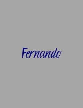 Paperback Fernando: notebook with the name on the cover, elegant, discreet, official notebook for notes, dot grid notebook, Book
