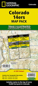 Map Colorado 14ers [Map Pack Bundle] Book