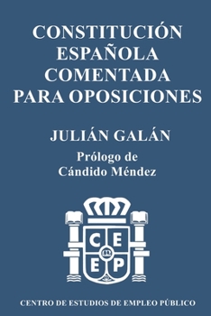 Paperback Constitución Española Comentada para Oposiciones [Spanish] Book