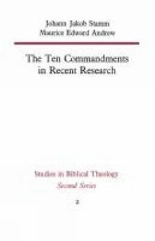 Paperback The Ten Commandments in Recent Research Book