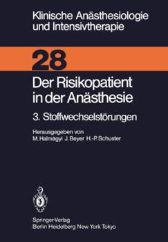 Paperback Der Risikopatient in Der Anästhesie: 3. Stoffwechselstörungen [German] Book