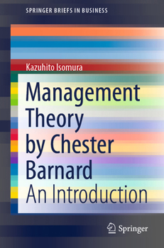 Paperback Management Theory by Chester Barnard: An Introduction Book