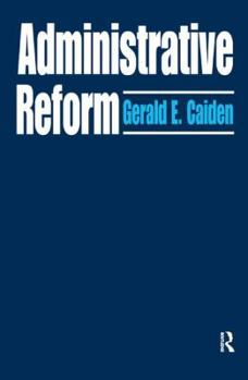 Hardcover Administrative Reform Book