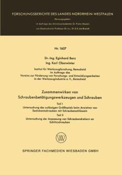 Zusammenwirken Von Schraubenbetatigungswerkzeugen Und Schrauben
