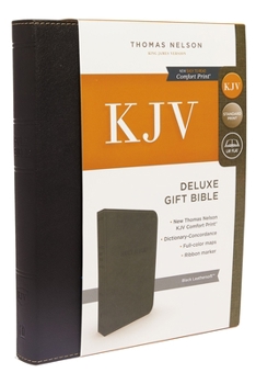 Imitation Leather KJV, Deluxe Gift Bible, Imitation Leather, Black, Red Letter Edition Book