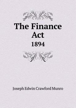 Paperback The Finance ACT 1894 Book