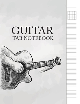 Paperback Guitar Tab Notebook: 6 String Guitar Chord and Tablature Staff Music Paper for Guitar Players, Musicians, Teachers and Students (8.5x11 - 1 Book