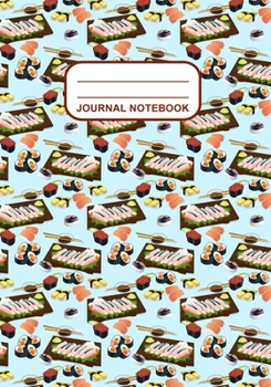 Journal Notebook: Journal, Notebook, Or Diary  | Sushi Pattern Cover Design | 120 Blank Lined Pages | 7" X 10" | Matte Finished Soft Cover