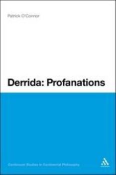 Paperback Derrida: Profanations Book