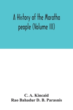 Paperback A history of the Maratha people (Volume III) Book