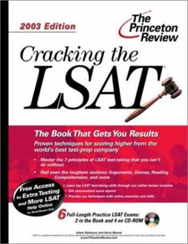Paperback Cracking the LSAT with Sample Tests on CD-ROM, 2003 Edition [With CD-ROM] Book