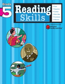 Paperback Reading Skills: Grade 5 (Flash Kids Harcourt Family Learning) Book