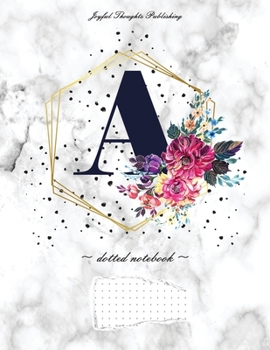 Paperback Dot Grid Notebook/Journal with numbered pages: Dotted Journal with numbered pages - Marble journal dotted notebook 8.5 x 11" - Dotted journal for wome Book