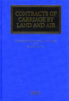 Hardcover Contracts of Carriage by Land and Air (Maritime & Transport Law Library) Book