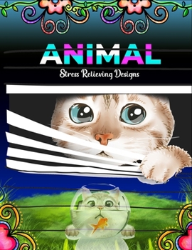 Paperback Animal Stress relieving designs: 50 Beautiful Animals Designs for Stress Relief and Relaxation Book