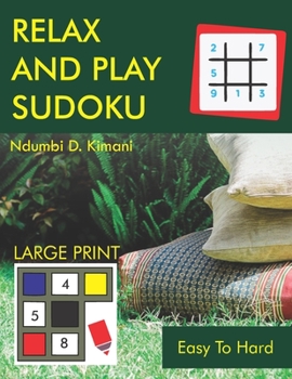 Paperback Relax and Play Sudoku [Large Print] Book