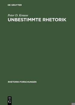 Hardcover Unbestimmte Rhetorik [German] Book