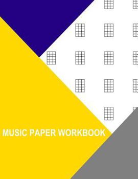 Paperback Music Paper Workbook: Chord Chart 4 Strings 5 Frets Wide Book