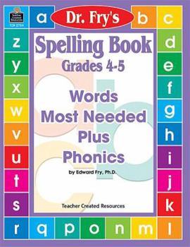 Paperback Spelling Book, Grades 4-5 by Dr. Fry Book
