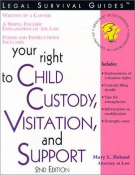 Paperback Your Right to Child Custody, Visitation, and Support Book