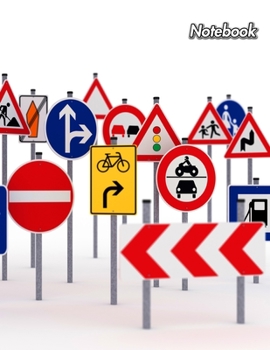 Paperback Notebook: Traffic School - Composition Book 150 pages 8.5 x 11 in. - 5x5mm Graph Paper - Writing Notebook - Grid Paper - Driving Book