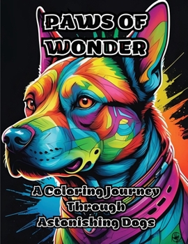 Paws of Wonder: A Coloring Journey Through Astonishing Dogs