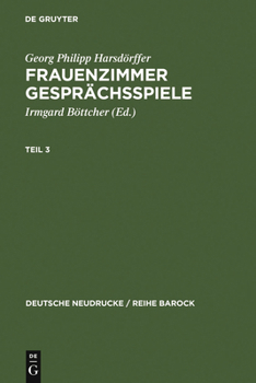 Hardcover Frauenzimmer Gesprächsspiele Teil 3 [German] Book