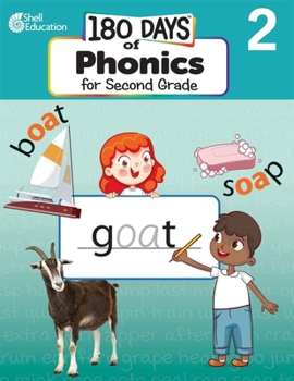 Paperback 180 Days(tm) Phonics for Second Grade: Practice, Assess, Diagnose Book