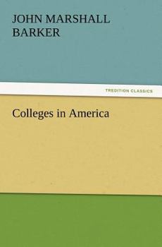 Paperback Colleges in America Book