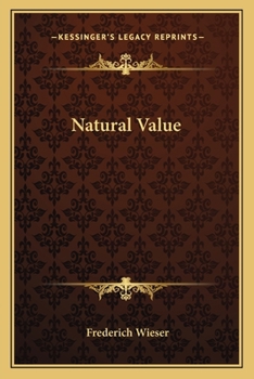 Paperback Natural Value Book