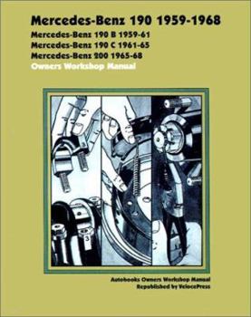 Paperback Mercedes Benz 190 1959-1968 Owners Workshop Manual Book