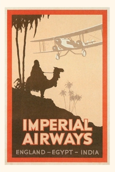 Paperback Vintage Journal Imperial Airways Travel Poster Book