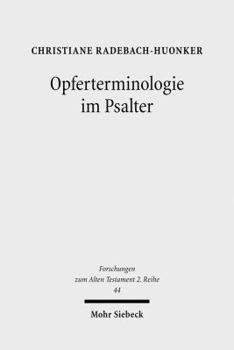 Paperback Opferterminologie Im Psalter [German] Book