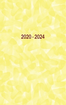 Paperback 2020 - 2024: Five Year Yellow Planner - Ruled Calendar and Notes Book