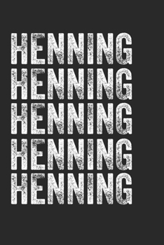Paperback Name HENNING Journal Customized Gift For HENNING A beautiful personalized: Lined Notebook / Journal Gift, Notebook for HENNING,120 Pages, 6 x 9 inches Book