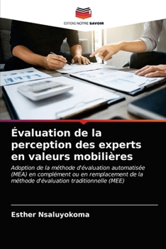 Paperback Évaluation de la perception des experts en valeurs mobilières [French] Book