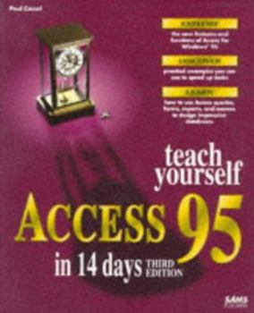 Paperback Teach Yourself Access 95 in 14 Days Book