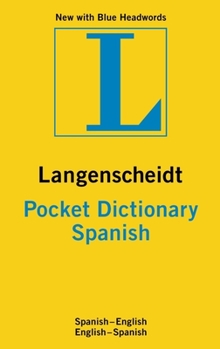 Paperback Langenscheidt Pocket Dictionary: Spanish [Spanish] Book