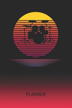 Paperback Planner: Dragon Tattoo 2 Year Weekly Planning Organizer - 2020 - 2021 - Retro Vintage Vaporwave Sunset Cover - January 20 - Dec Book