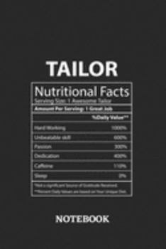 Nutritional Facts Tailor Awesome Notebook: 6x9 inches - 110 graph paper, quad ruled, squared, grid paper pages • Greatest Passionate working Job Journal • Gift, Present Idea
