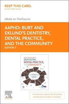 Printed Access Code Dentistry, Dental Practice, and the Community - Elsevier eBook on Vitalsource (Retail Access Card) Book