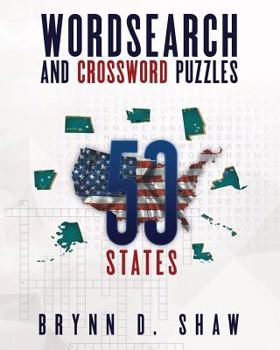 Paperback Wordsearch and Crossword Puzzles: 50 States Book
