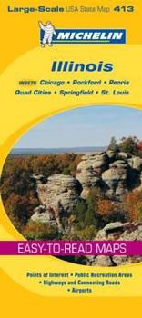 Map Michelin Map Illinois Book