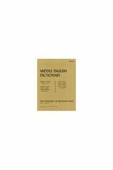 Paperback Middle English Dictionary: W.1 Book