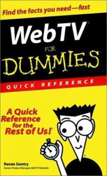 Spiral-bound WebTV for Dummies Quick Reference Book